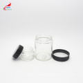 CBD Concentrate dry flower Packaging Cylinder 5g 10g 15g 30g 50g 100g 120g 200g clear Glass Jar with Child proof cap CF-50AN